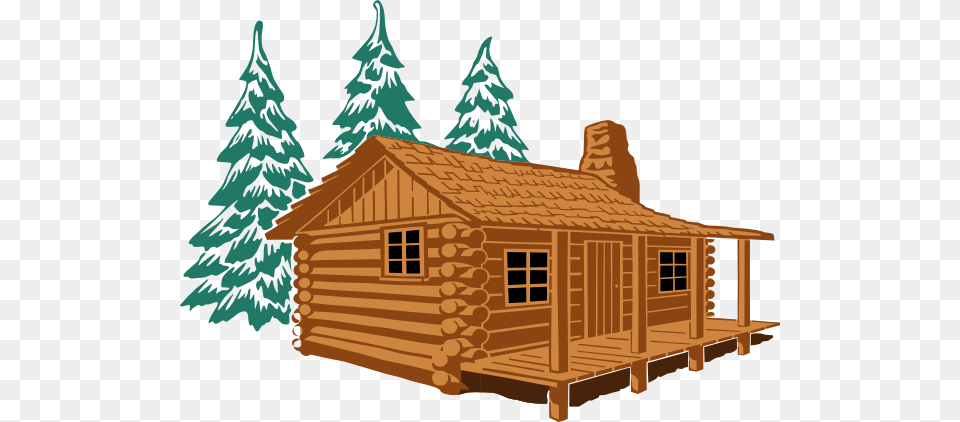 Color Log Cabin Clip Art, Architecture, Building, House, Housing Png Image