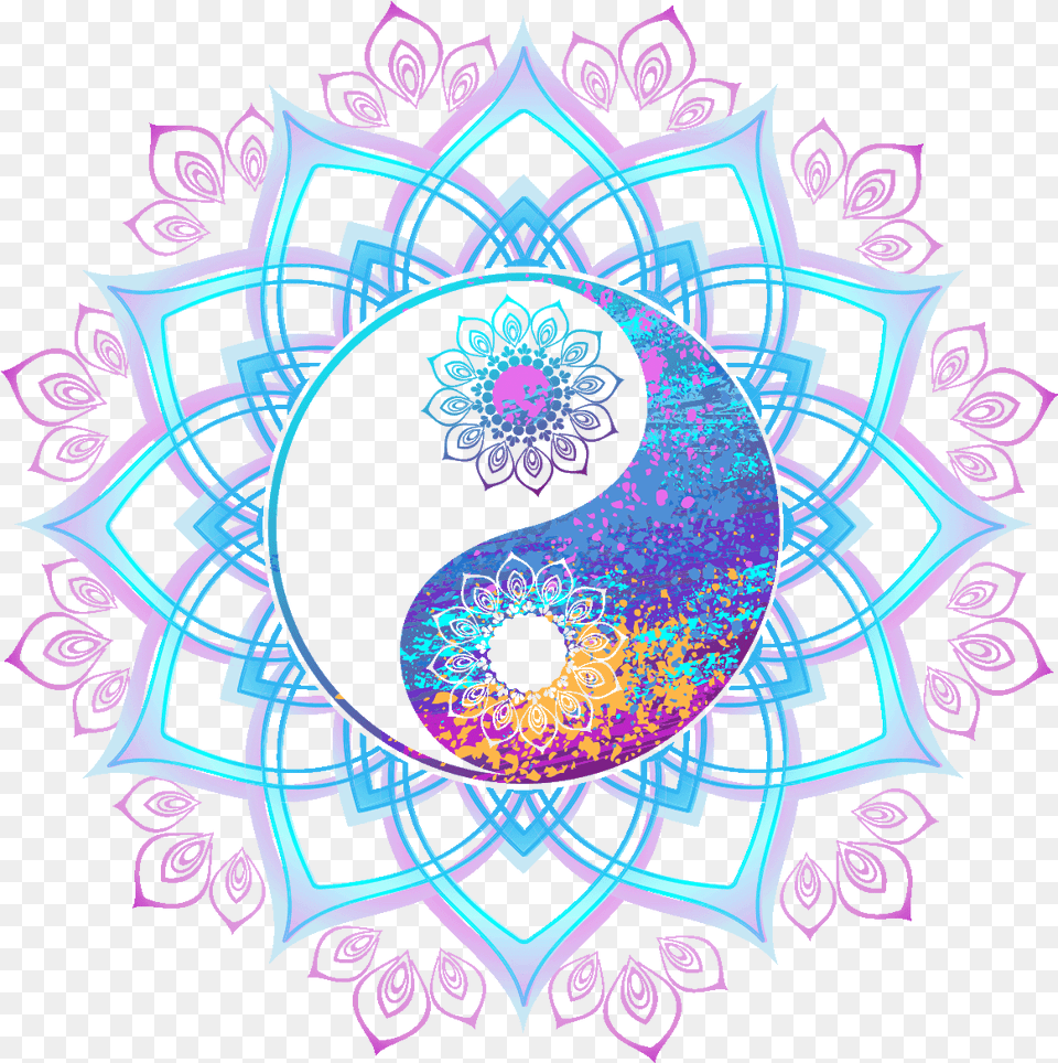Color Mandalas Yin Yang, Art, Graphics, Pattern, Accessories Free Transparent Png