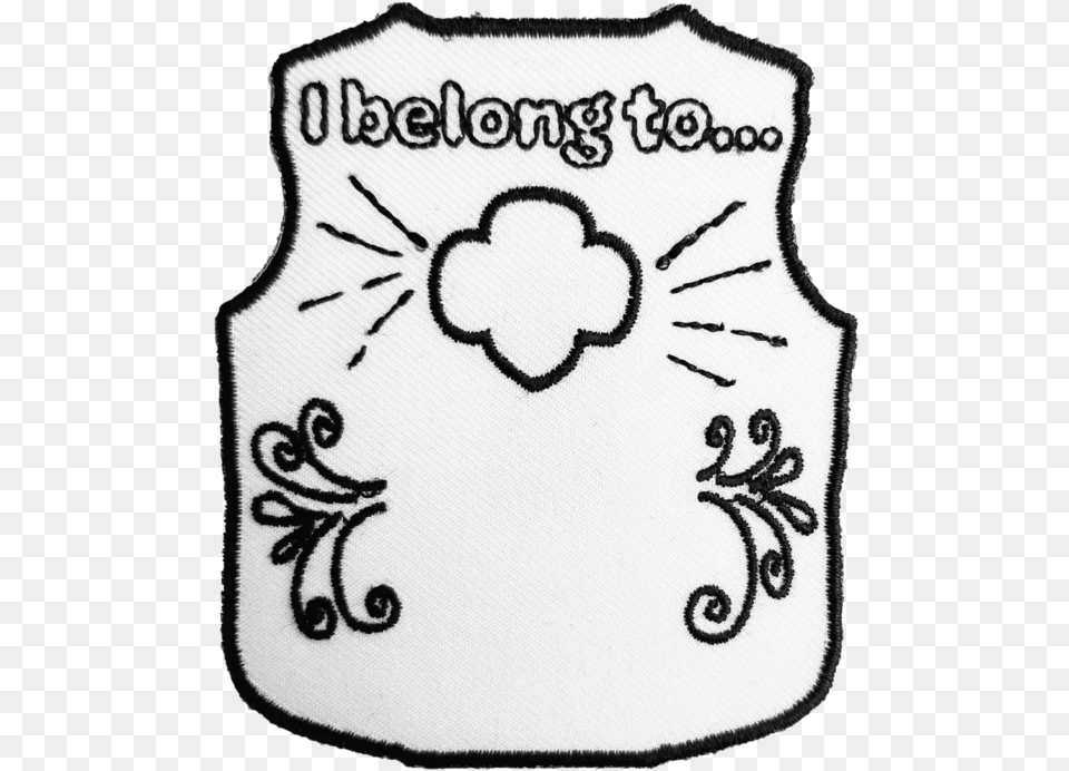 Color Me In Girl Scout Vest Quoti Belong To Drawing, Face, Head, Person, Adult Png