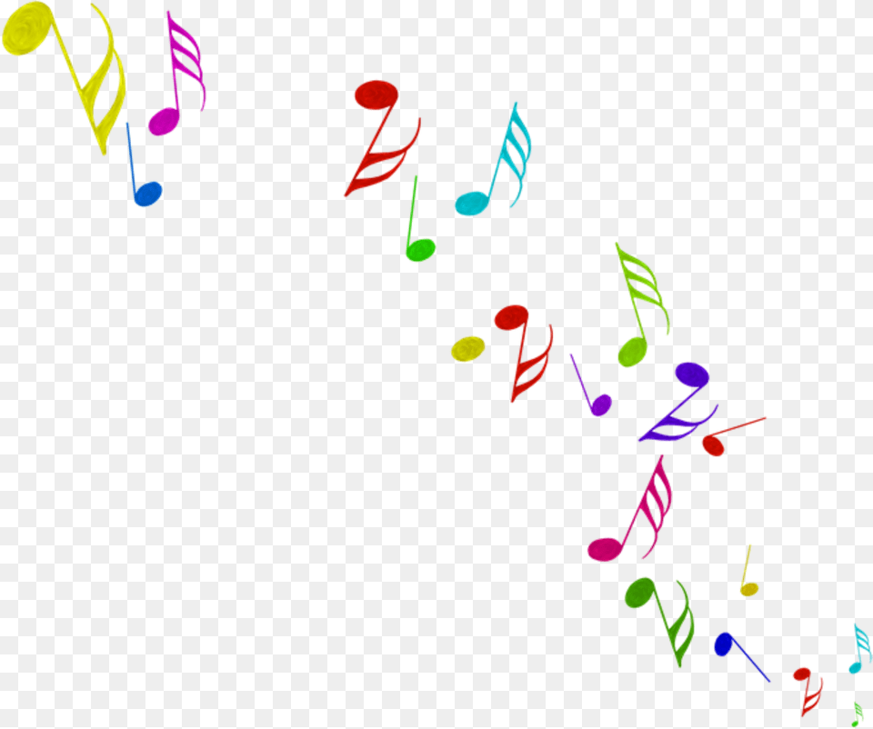 Color Music Notes, Paper, Confetti Free Transparent Png