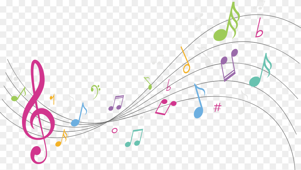 Color Music Notes Music Note Background, Text, Number, Symbol Free Png