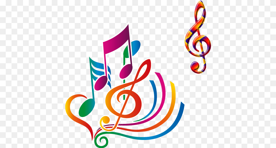 Color Music Notes Musical Art Color Notes Colorful Desenho De Notas Musicais Coloridas, Graphics, Text Free Png Download