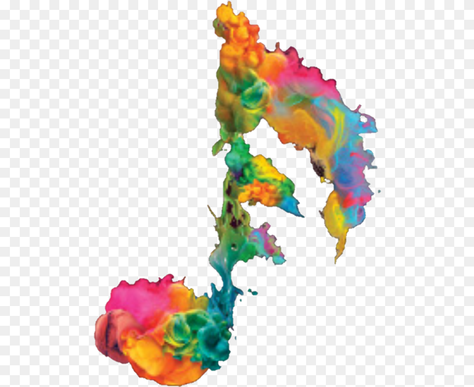 Color Music Notes Transparent Colorful Music Notes, Smoke, Art, Graphics, Person Png Image