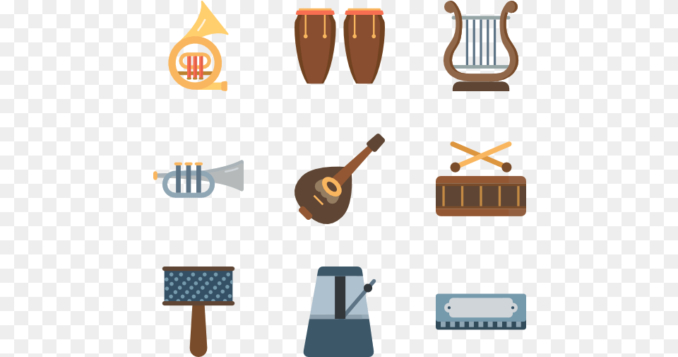 Color Musical Icons Musical Instruments Icons, Musical Instrument Png