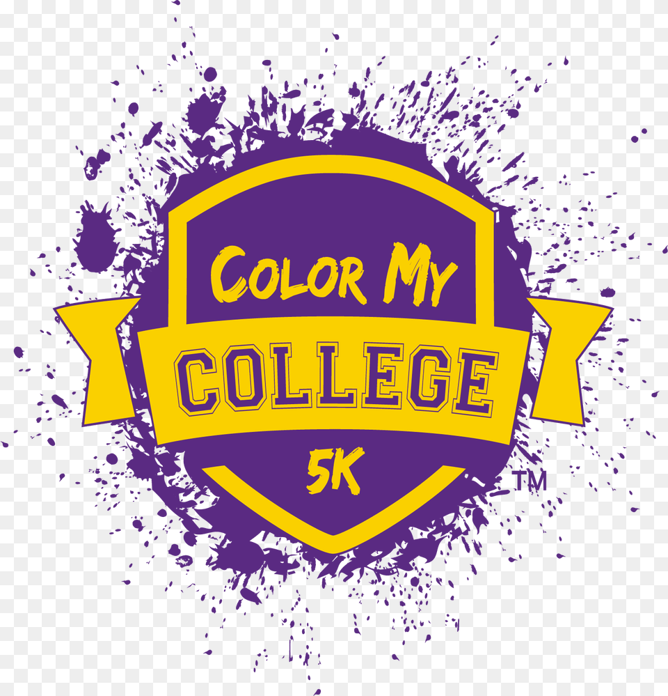 Color My College 5k Illustration, Logo, Badge, Symbol Free Transparent Png