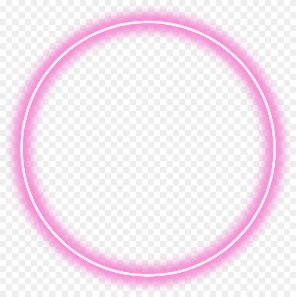Color Neon Round Circle Pink Glow Freetoedit Circle, Oval, Hoop, Purple, Disk Free Png Download