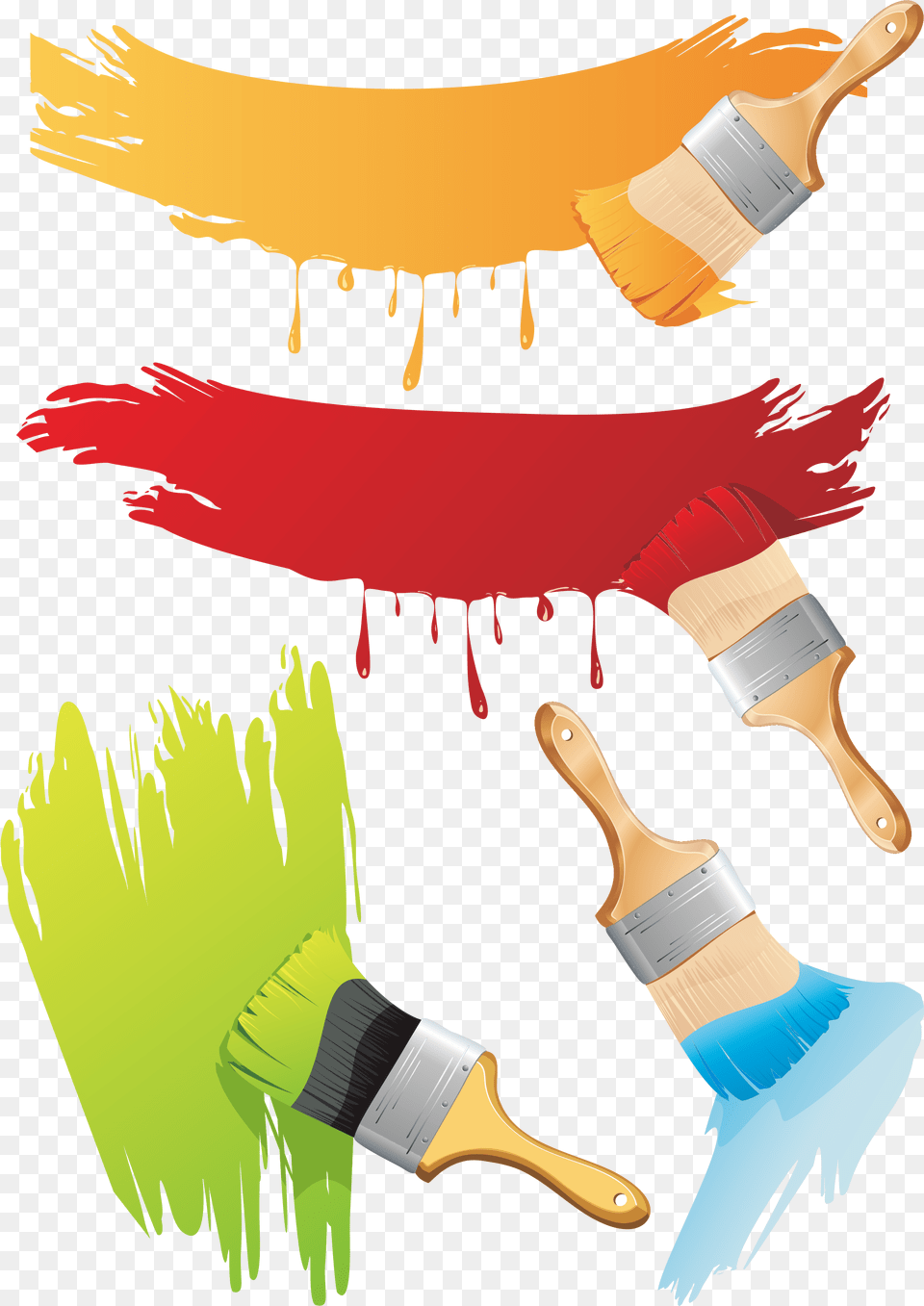 Color Paint Brush Vector Paint Brush Vector, Device, Tool, Adult, Female Free Png Download
