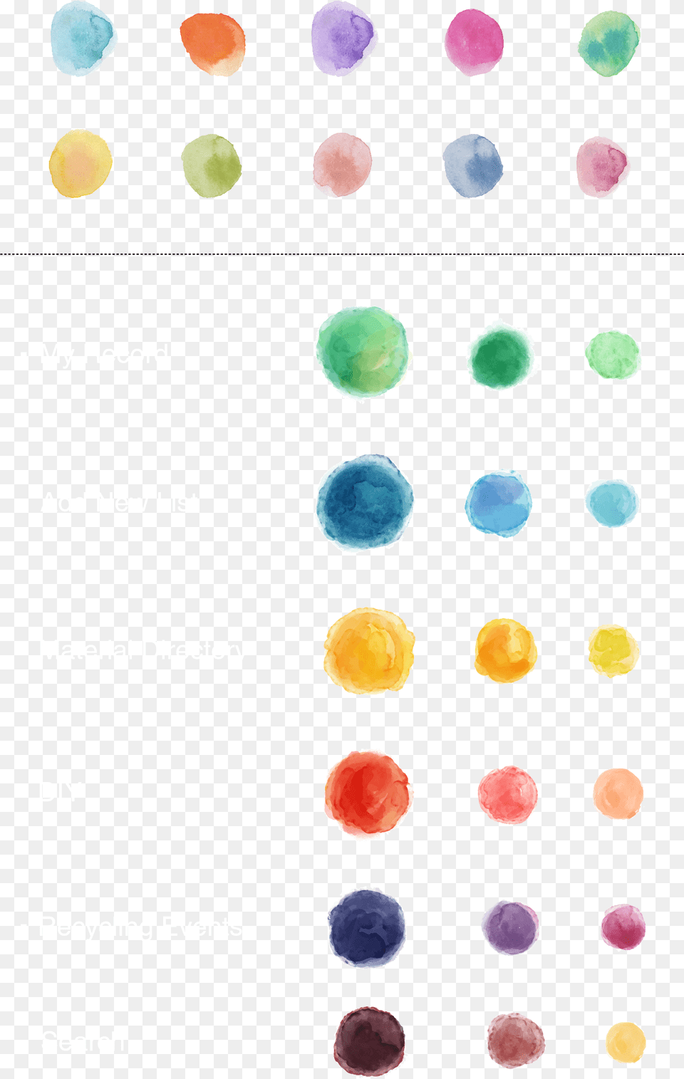 Color Palette Watercolor Style, Ball, Sport, Tennis, Tennis Ball Free Png Download