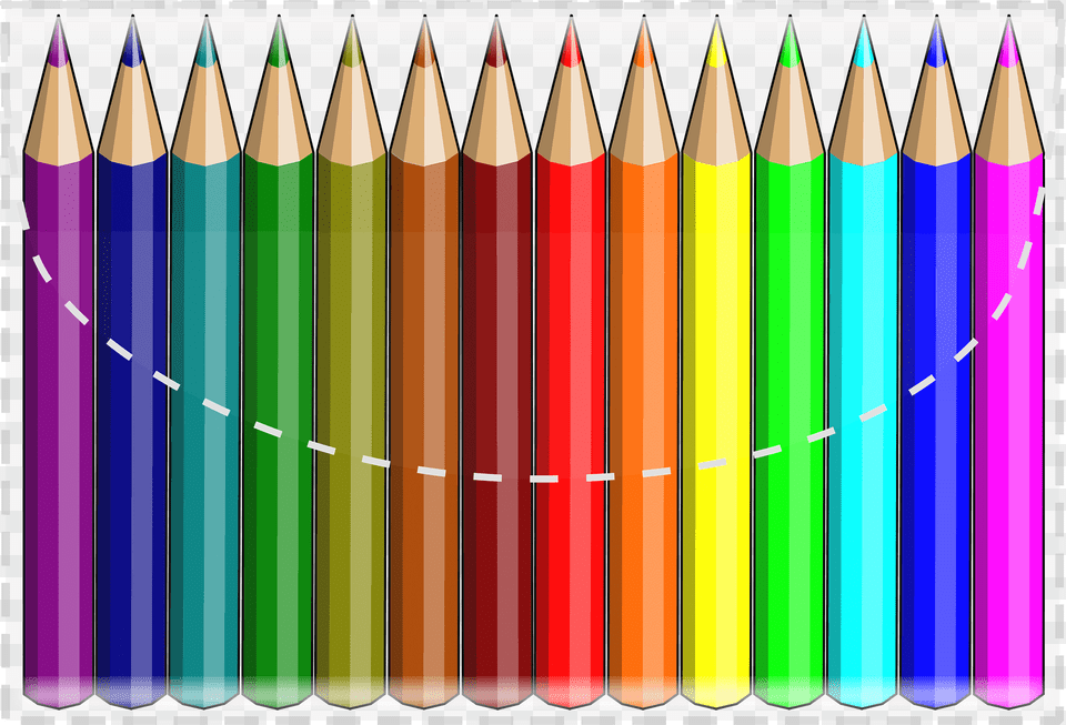 Color Pencils Clipart, Pencil, Mortar Shell, Weapon Png Image