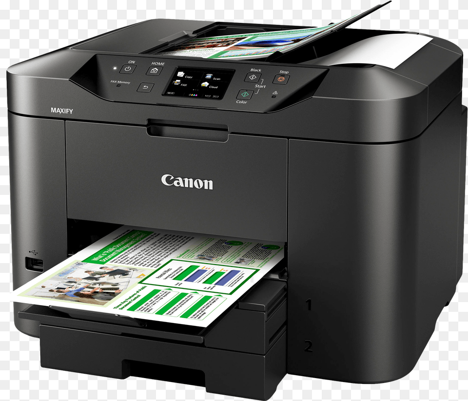 Color Printer Image Maxify Canon, Hardware, Computer Hardware, Machine, Electronics Png
