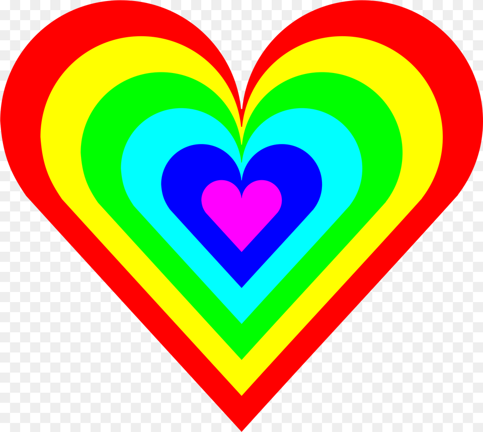 Color Rainbow Heart Clip Art Heart Watercolor Download Colorful Heart Clip Art Free Transparent Png
