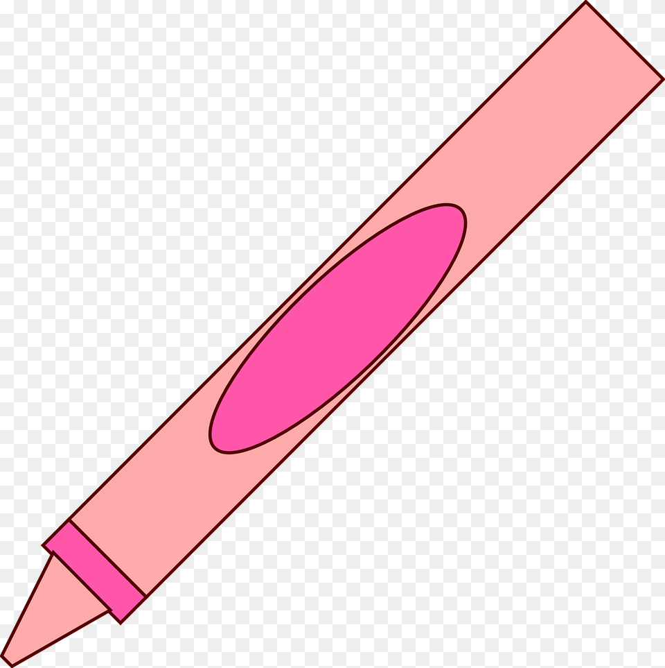 Color Rosado Lapiz Animado, Crayon Free Png