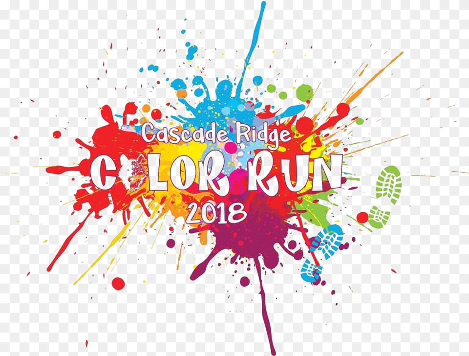 Color Run Vector Graphics, Art, Advertisement, Poster Free Png Download