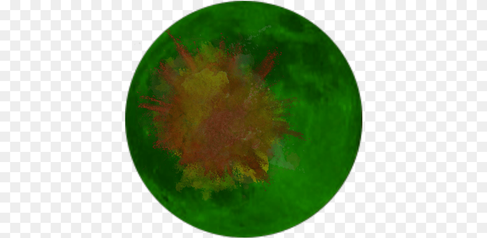 Color Smash Splash Earth Green Smoke Circle, Nature, Night, Outdoors, Sphere Free Png Download