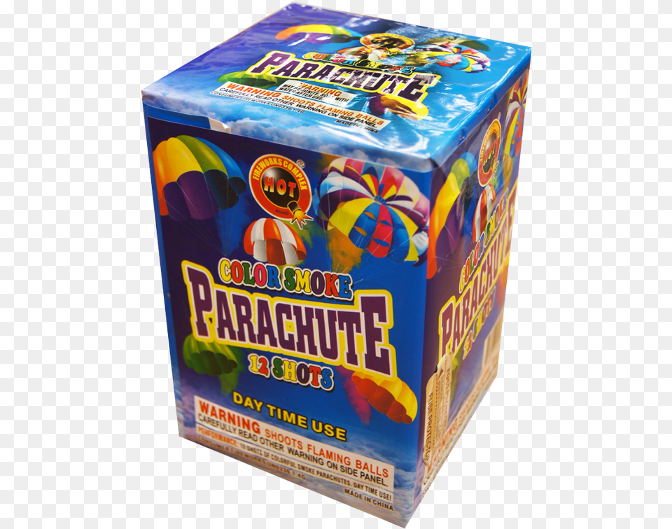 Color Smoke Parachute Snack, Box Png Image