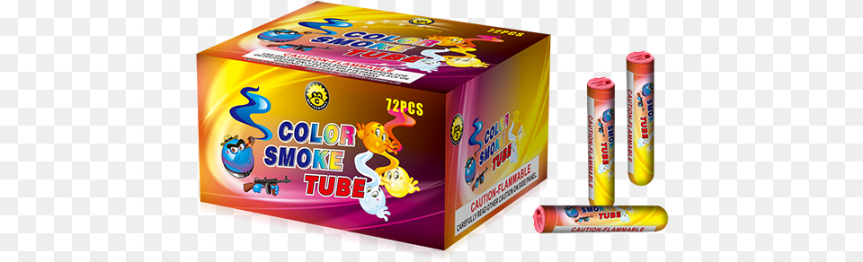 Color Smoke Tubes 72 Pc Graphic Design, Gum Free Transparent Png