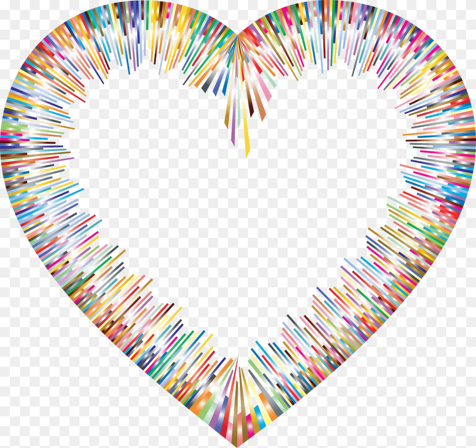 Color Spectrum Heart Shape Image, Disk, Art Free Transparent Png