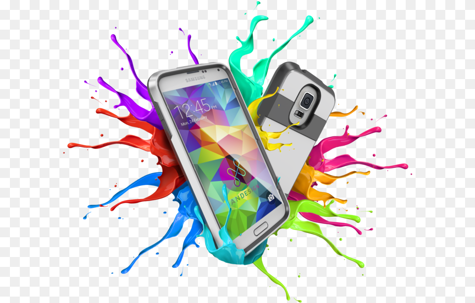 Color Splash, Electronics, Mobile Phone, Phone Png Image