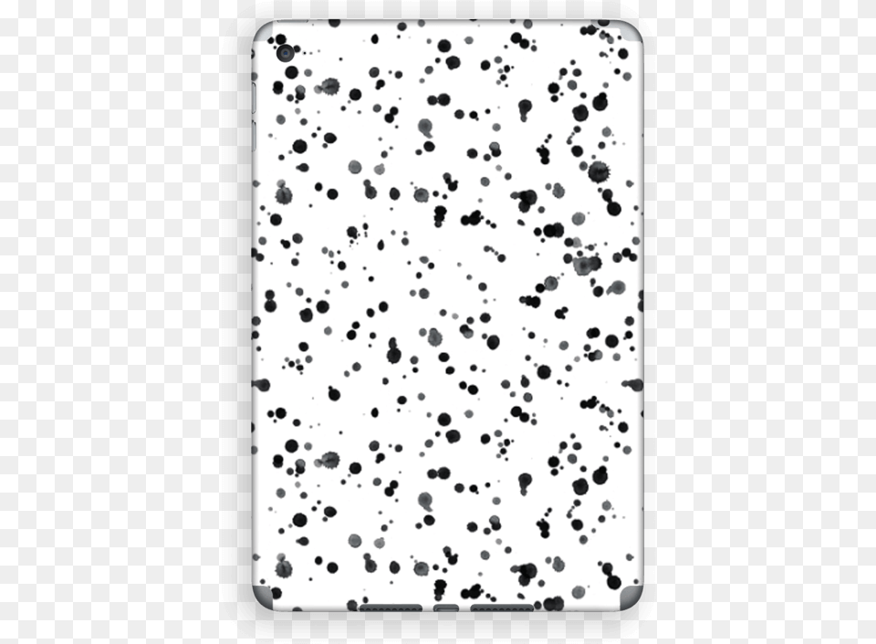 Color Splash Skin Ipad Mini Wit Met Zwarte Spetters, Paper, Confetti Png Image