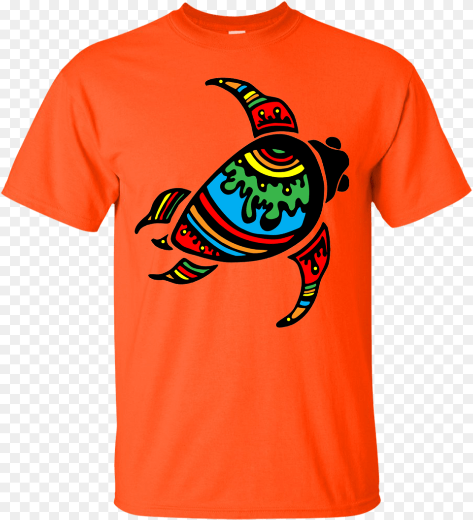Color Splash Turtle Men39s Shirts Funny Adult Shirts, Clothing, T-shirt, Animal, Beak Free Png