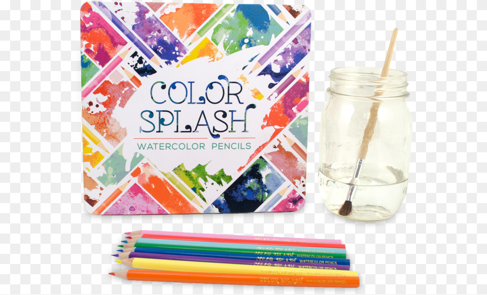 Color Splash Watercolor Pencils Color Splash Pencils, Jar, Beverage, Milk Free Transparent Png