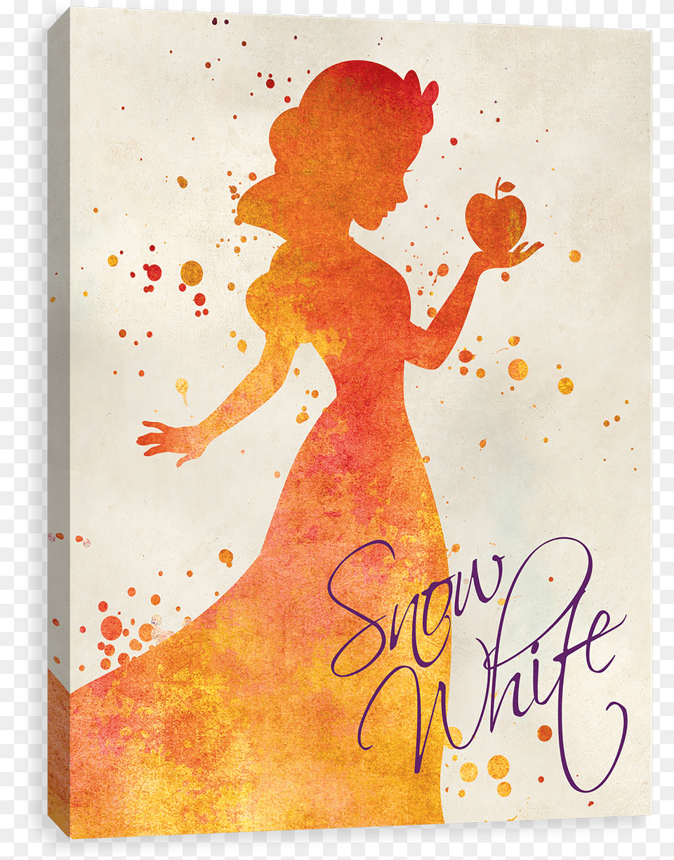 Color Splatter Snow White Snow Canvases By Entertainart Snow White Color Splatter, Person, Face, Head, Text Free Transparent Png