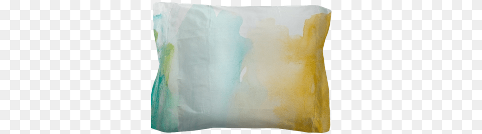 Color Strokes Watercolor Painting Art Pillow Sham Cushion, Home Decor, Blackboard Free Png Download