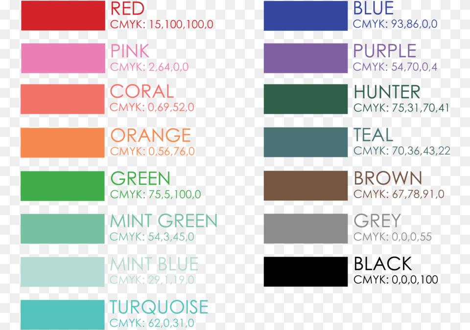 Color Swatches With Mints Download Hydro Flask Colors Swatches, Text Png Image