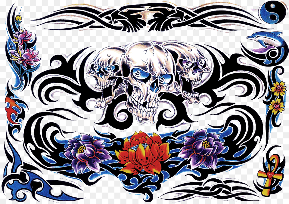 Color Tattoo Image Tattoo, Art, Dahlia, Floral Design, Flower Free Png