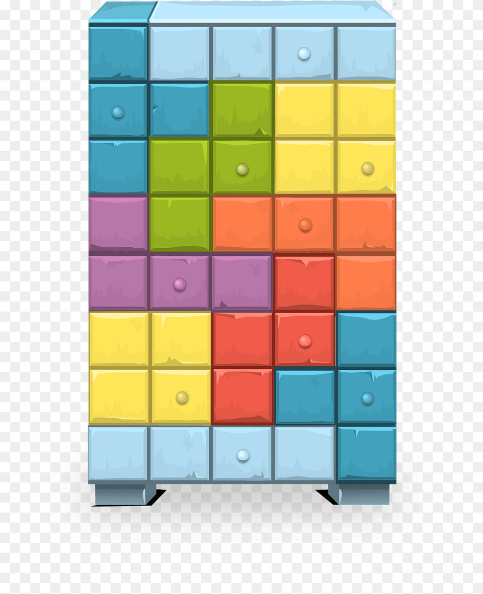 Color Tetris Cabinet Clipart, Toy Free Png