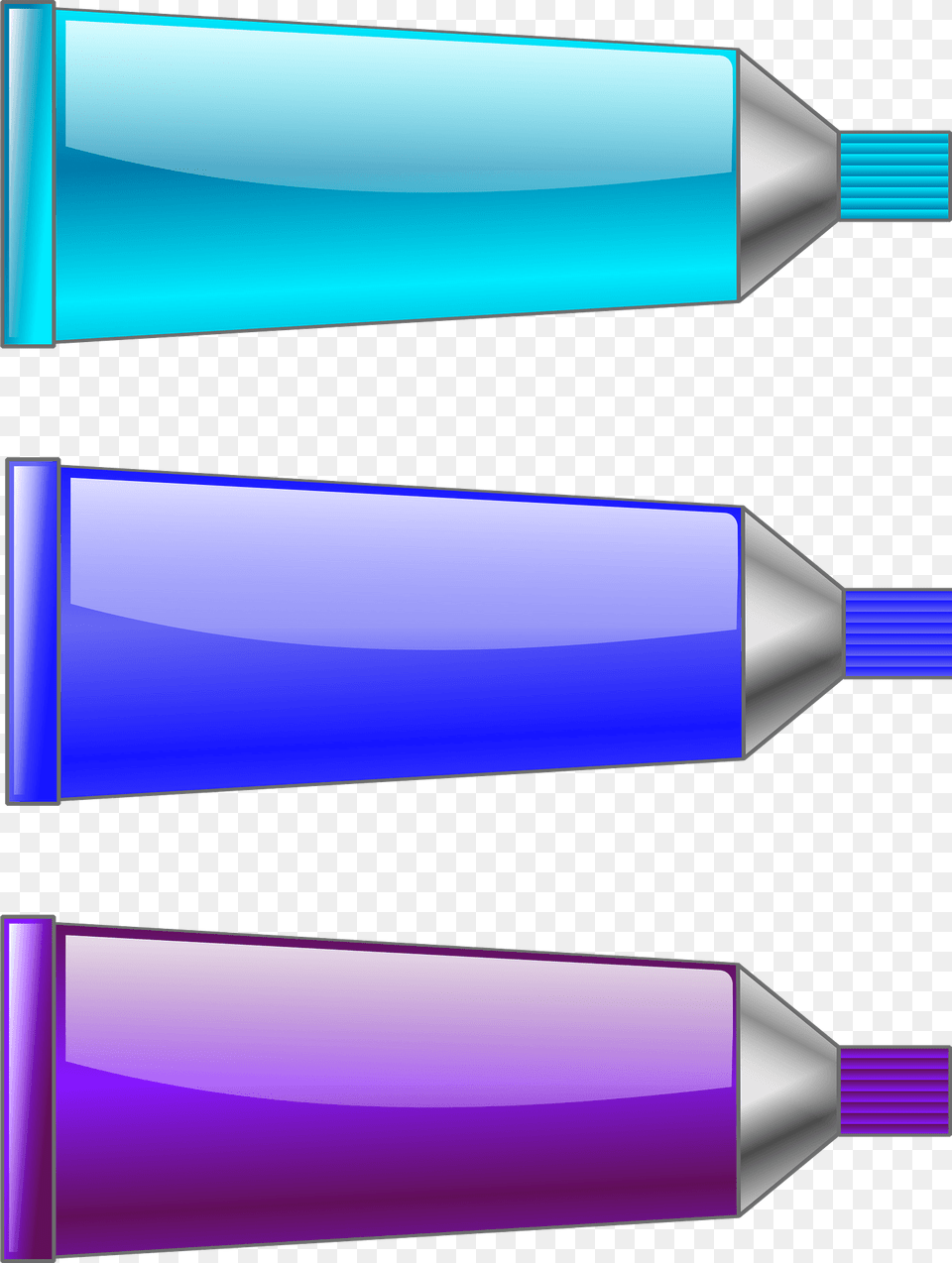 Color Tube Cyan Blue And Purple Clipart Png Image