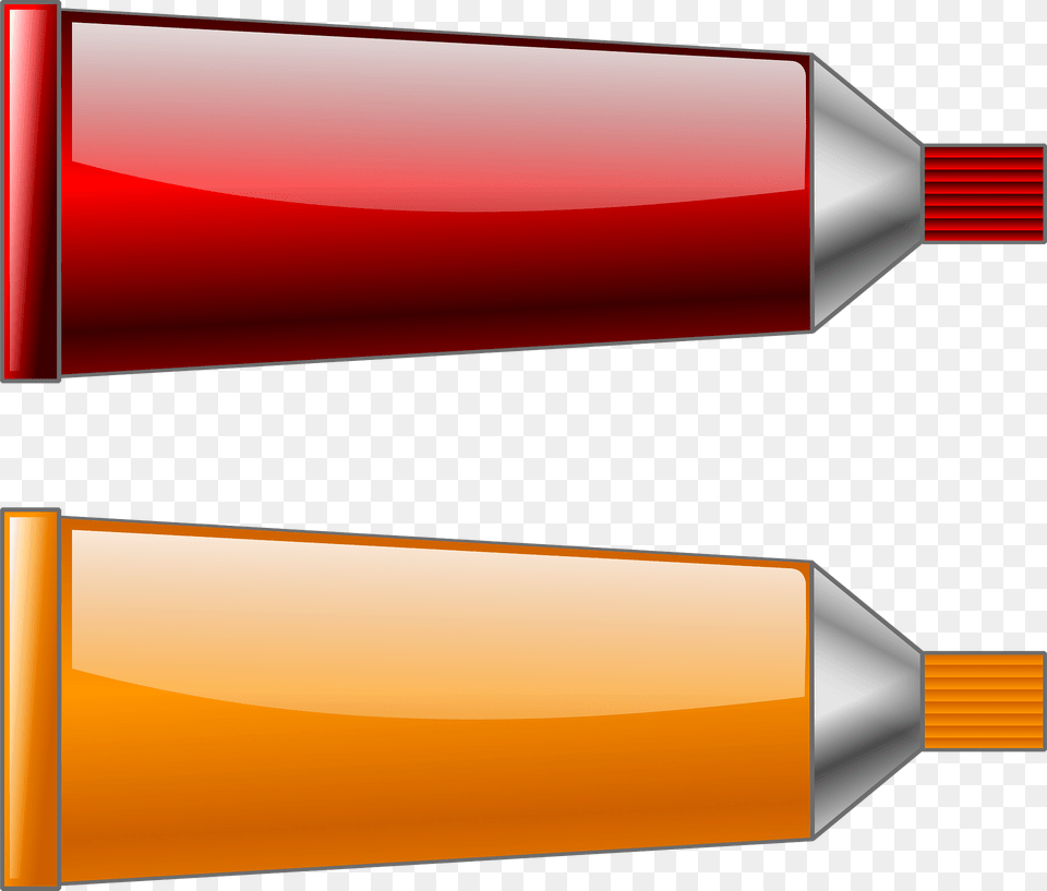 Color Tube Red And Orange Clipart, Pencil, Mailbox Free Png