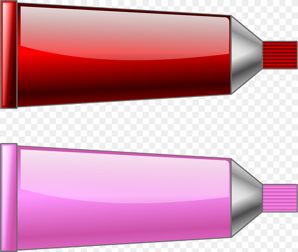 Color Tubes Red And Pink Clipart, Marker Png