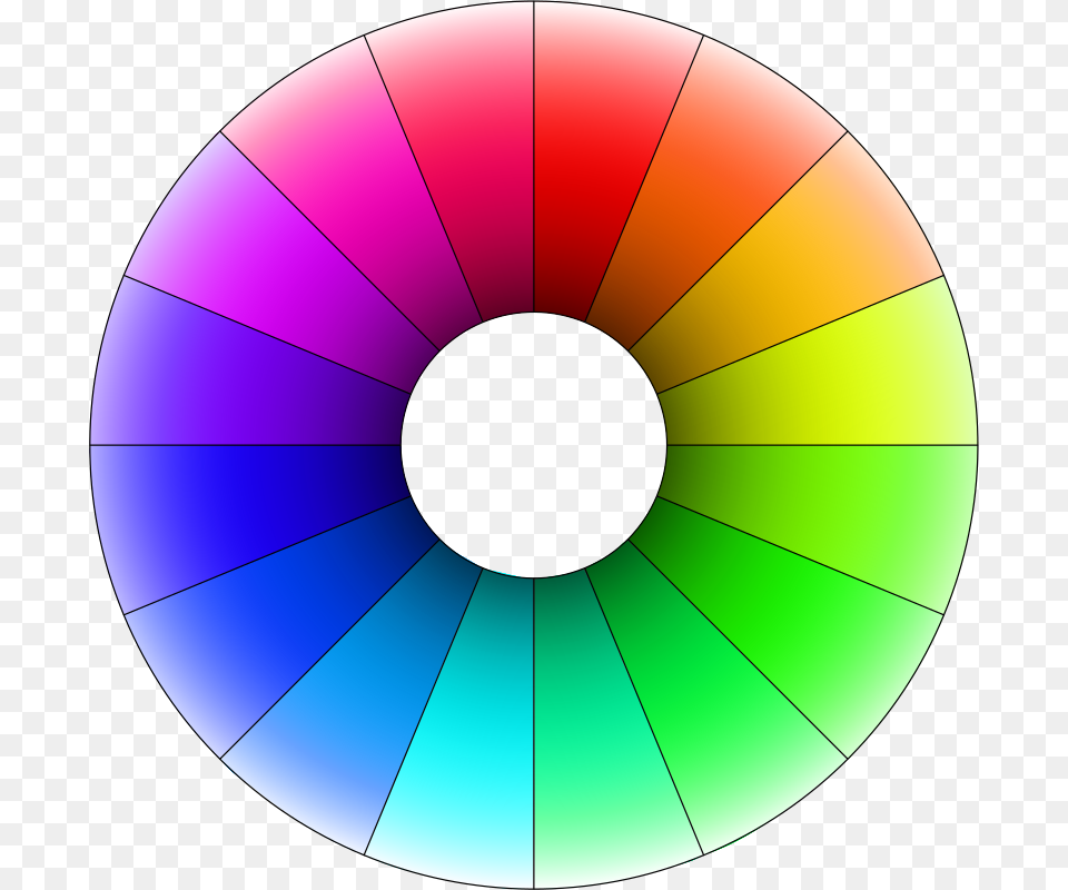 Color Wheel 16 Colors, Sphere, Disk Free Png Download