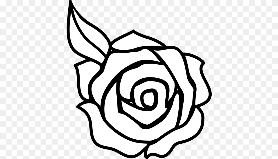 Colorable Rose Line Art, Flower, Plant, Baby, Person Free Transparent Png