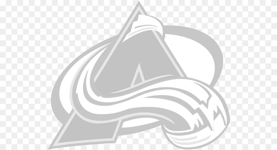 Colorado Avalanche White Logo Black Colorado Nhl Hockey Team Logos, Clothing, Hat, Triangle, Hardhat Png Image