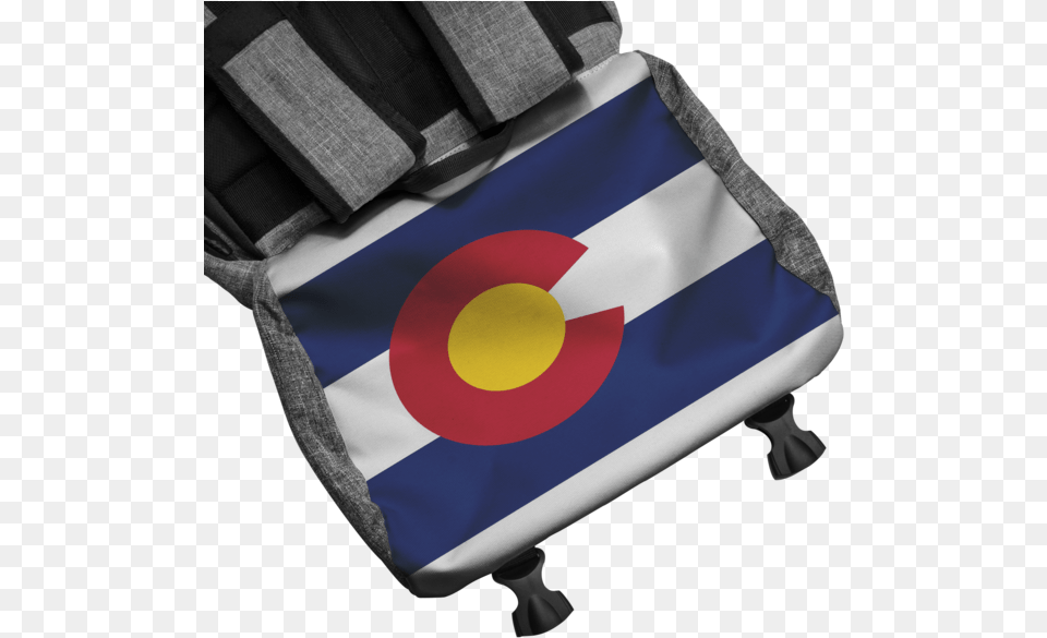 Colorado Flag Adventure Backpack Shield, Accessories, Bag, Handbag Png Image