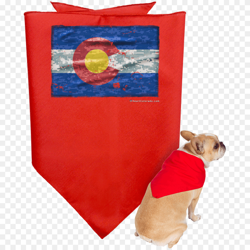 Colorado Flag Digital Camo Doggie Bandana Heart Colorado, Formal Wear, Animal, Canine, Dog Free Png