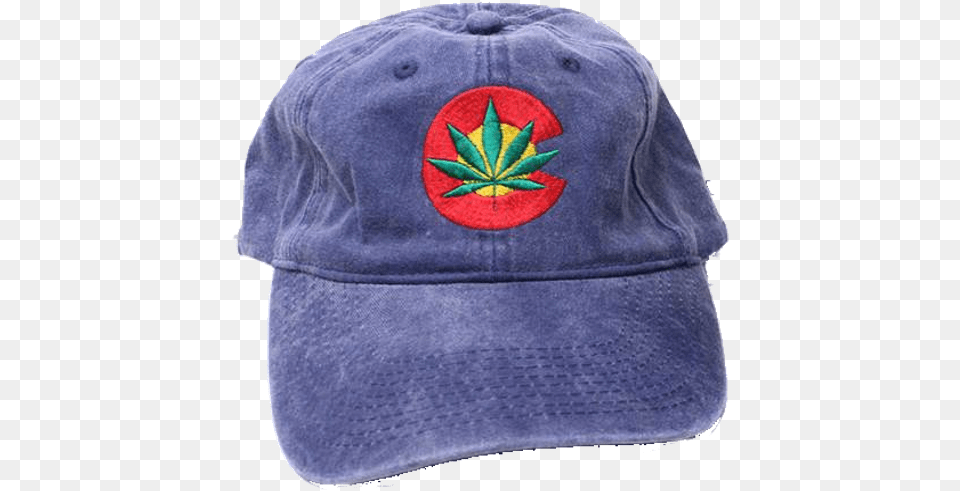 Colorado Flag Leaf Baseball Cap Hats Cotton Blend Weed Mj Unisex, Baseball Cap, Clothing, Hat, Hoodie Free Png Download
