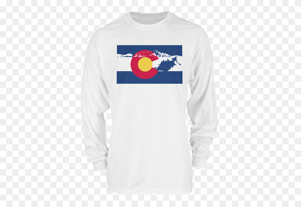 Colorado Flag Longsleeve Activestate Designs, Clothing, Long Sleeve, Sleeve, T-shirt Png Image