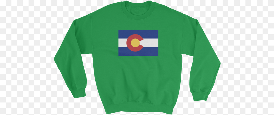 Colorado Flag Mens Sweatshirt Colorado State Flag, Clothing, Long Sleeve, Sleeve, Knitwear Free Transparent Png