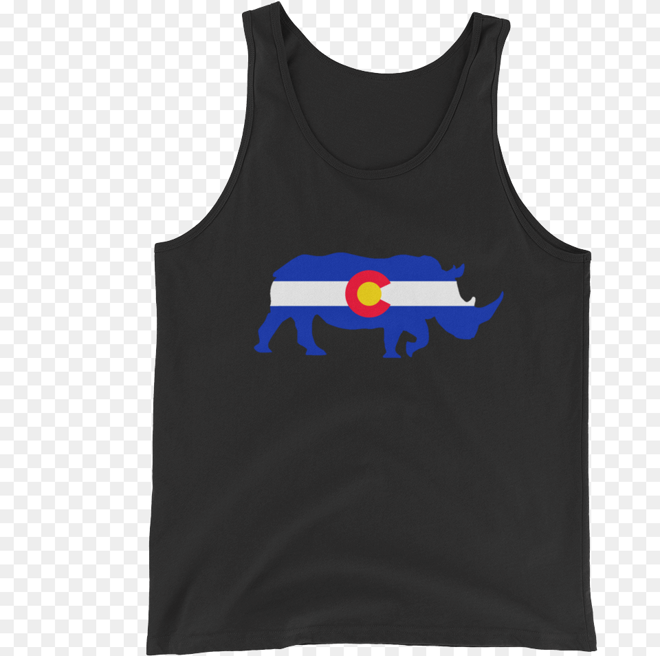 Colorado Flag Rhino Tank Top, Clothing, Tank Top, Shirt Free Png Download