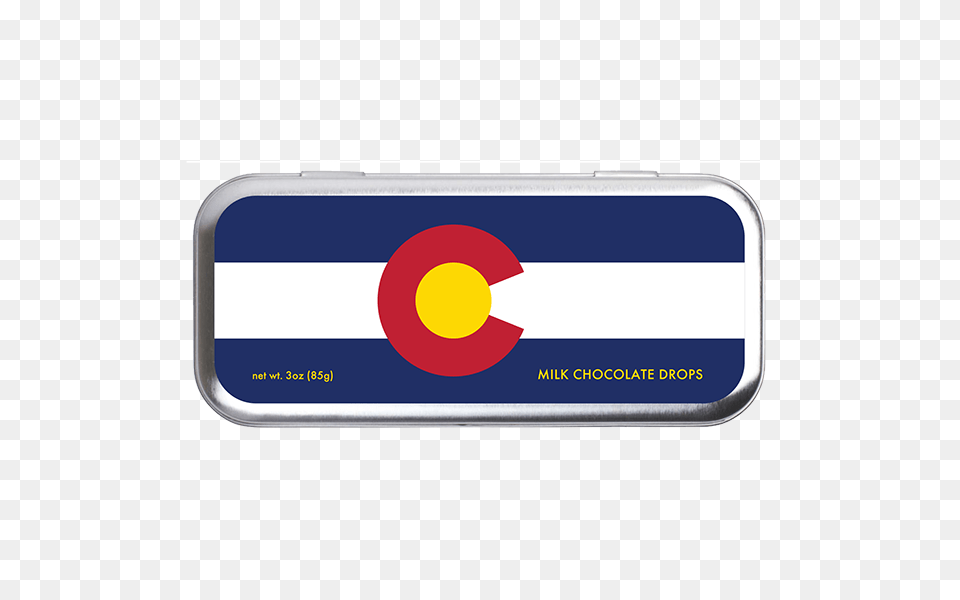Colorado Flag Tin W Milk Chocolate Colorado Food Showroom, Electronics, Mobile Phone, Phone, Text Free Png Download
