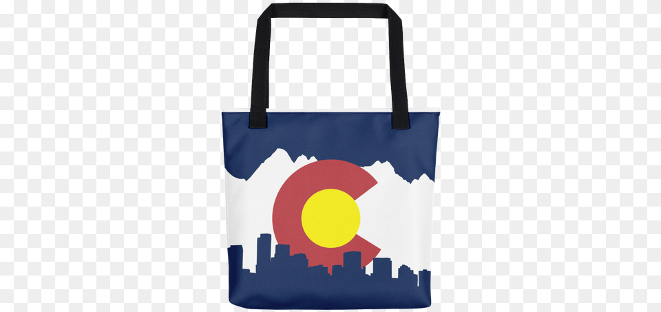 Colorado Flag Tote Bag Denver Skyline Art Mountains, Accessories, Tote Bag, Handbag, Purse Free Png