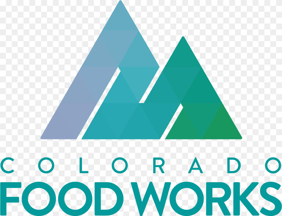 Colorado Food Works, Triangle, Logo, Scoreboard Free Png