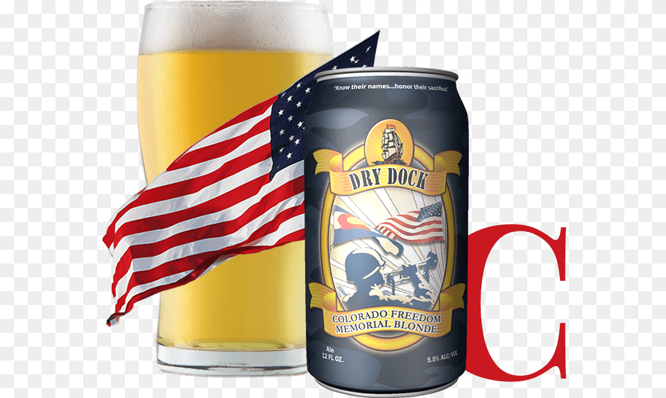 Colorado Freedom Memorial Blonde Apricot Ale Dry Dock Brewing Co, Alcohol, Beer, Beverage, Lager Png Image