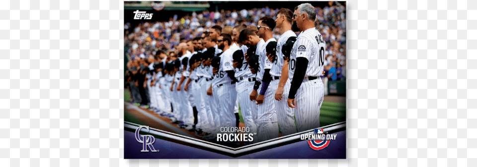 Colorado Rockies 2018 Topps Opening Day Baseball Opening College Baseball, Person, People, Crowd, Adult Free Transparent Png