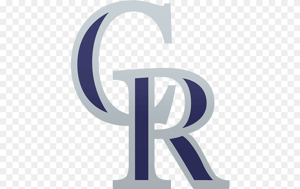 Colorado Rockies Cr Logo Transparent Colorado Rockies Logo, Symbol, Text Free Png