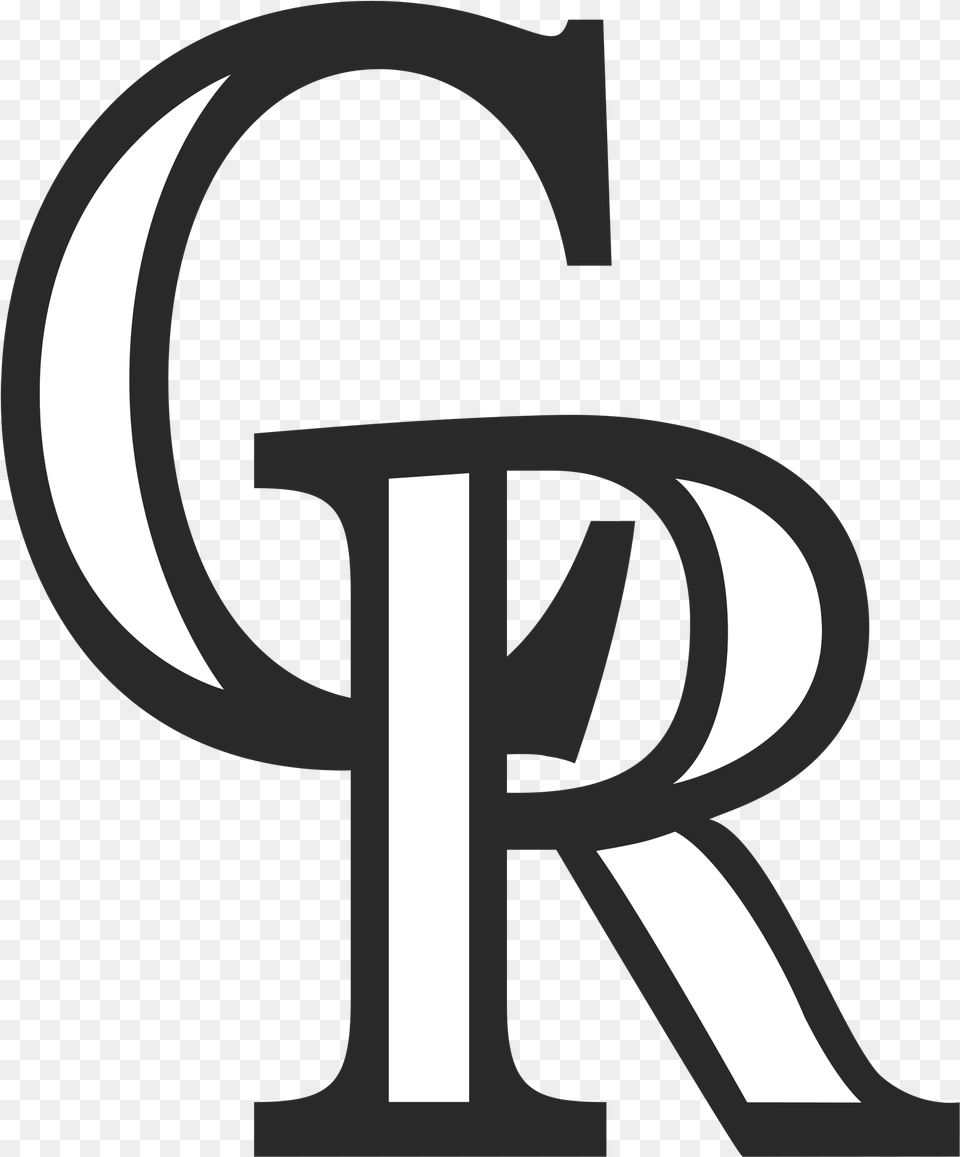 Colorado Rockies Logo Black And White Colorado Rockies Sign, Lighting, Stencil, Symbol, Cross Free Transparent Png