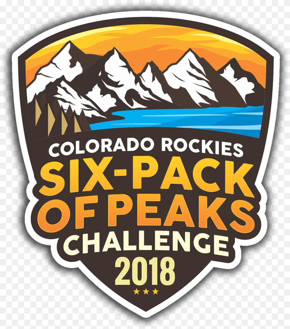Colorado Rockies Six Pack Of Peaks Challenge Poster, Logo, Advertisement, Badge, Symbol Free Png Download